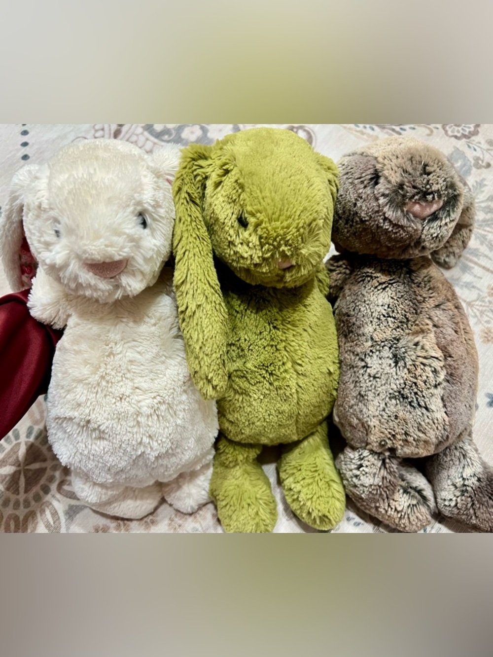 Jellycat Bunny Bundle (Moss Green Bunny, Berry Bunny & Woodland Bunny) - Picture 6 of 8